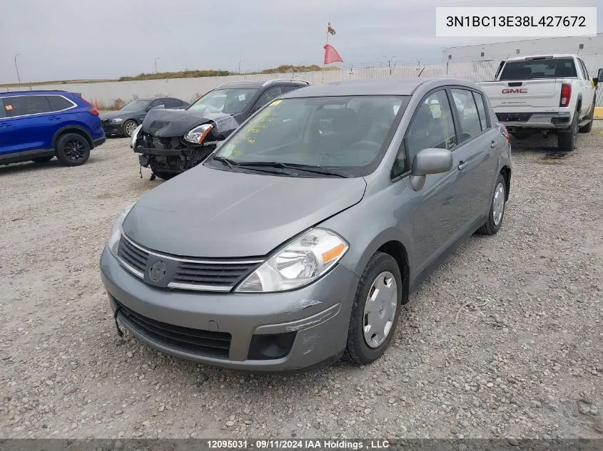 3N1BC13E38L427672 2008 Nissan Versa S/Sl