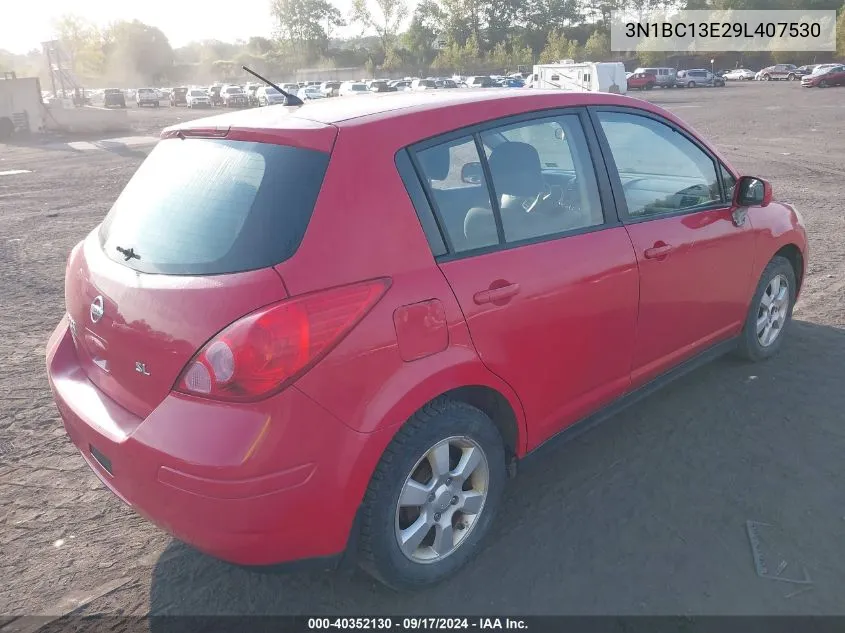 2009 Nissan Versa 1.8Sl VIN: 3N1BC13E29L407530 Lot: 40352130