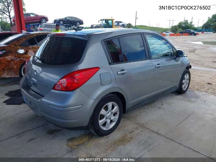 2012 Nissan Versa S/Sl VIN: 3N1BC1CP0CK276502 Lot: 40371373