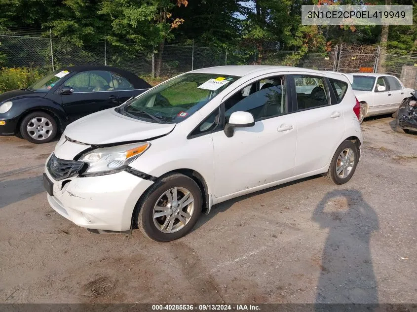 2014 Nissan Versa Note Sv VIN: 3N1CE2CP0EL419949 Lot: 40285536