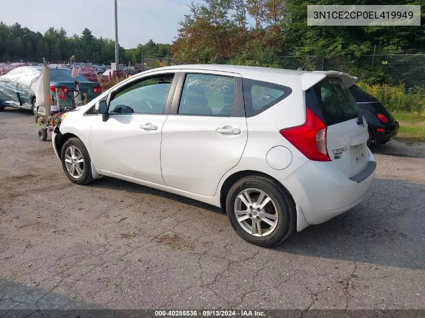 2014 Nissan Versa Note Sv VIN: 3N1CE2CP0EL419949 Lot: 40285536