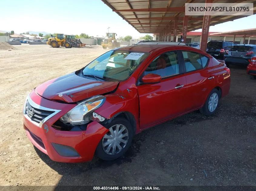 3N1CN7AP2FL810795 2015 Nissan Versa 1.6 S/1.6 S+/1.6 Sl/1.6 Sv