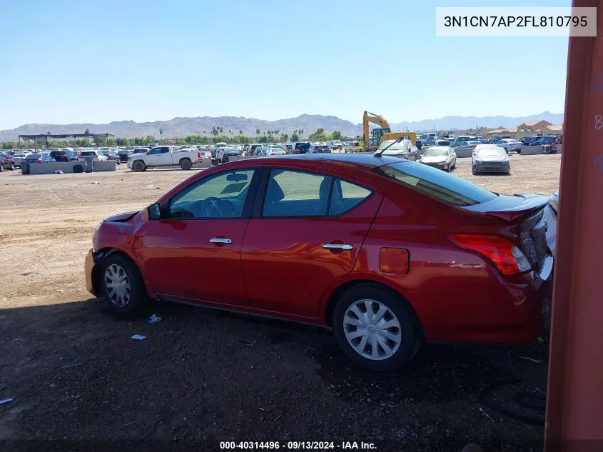 3N1CN7AP2FL810795 2015 Nissan Versa 1.6 S/1.6 S+/1.6 Sl/1.6 Sv