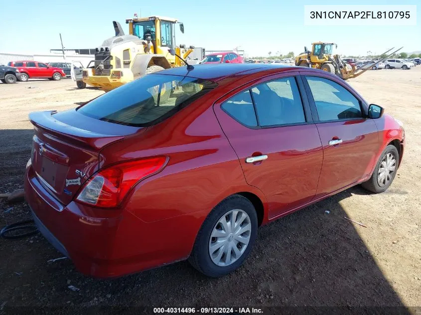 3N1CN7AP2FL810795 2015 Nissan Versa 1.6 S/1.6 S+/1.6 Sl/1.6 Sv