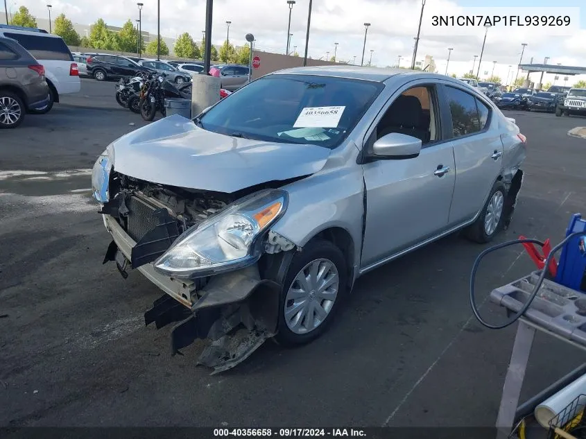 3N1CN7AP1FL939269 2015 Nissan Versa 1.6 Sv