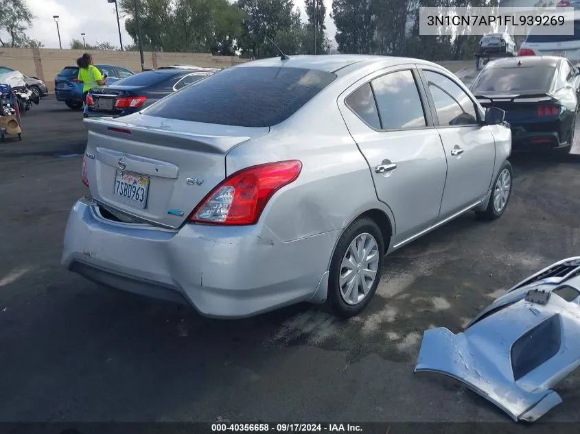 2015 Nissan Versa 1.6 Sv VIN: 3N1CN7AP1FL939269 Lot: 40356658