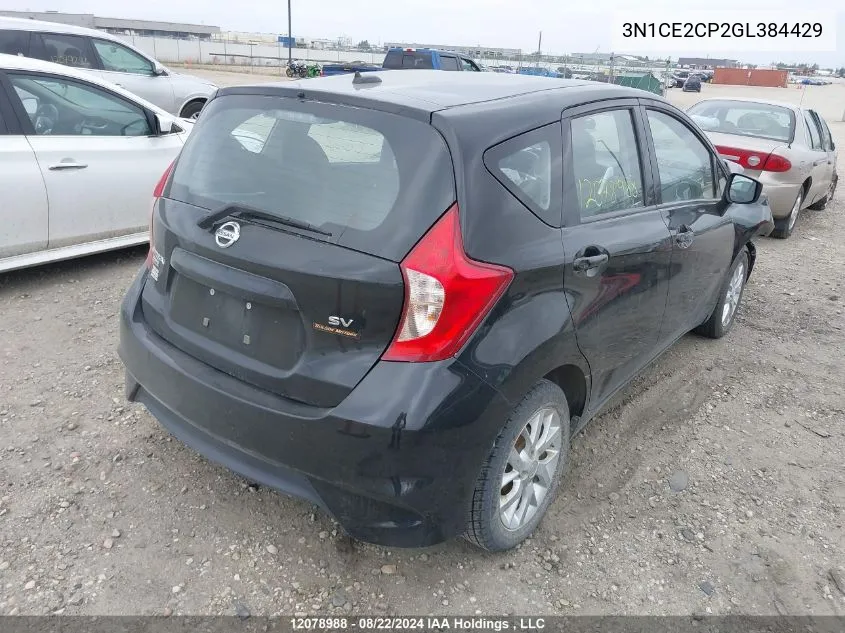 3N1CE2CP2GL384429 2016 Nissan Versa Note