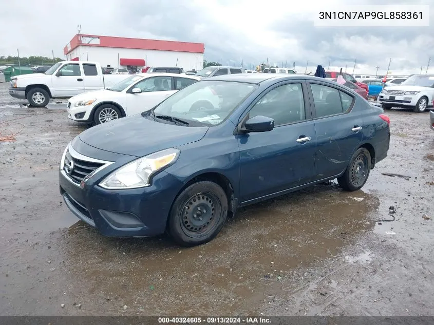 3N1CN7AP9GL858361 2016 Nissan Versa 1.6 Sv