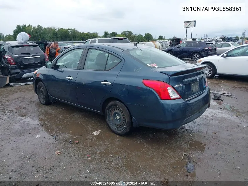 3N1CN7AP9GL858361 2016 Nissan Versa 1.6 Sv