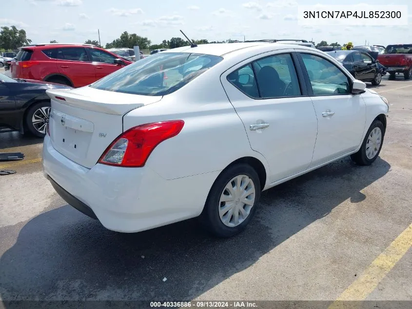 3N1CN7AP4JL852300 2018 Nissan Versa 1.6 Sv