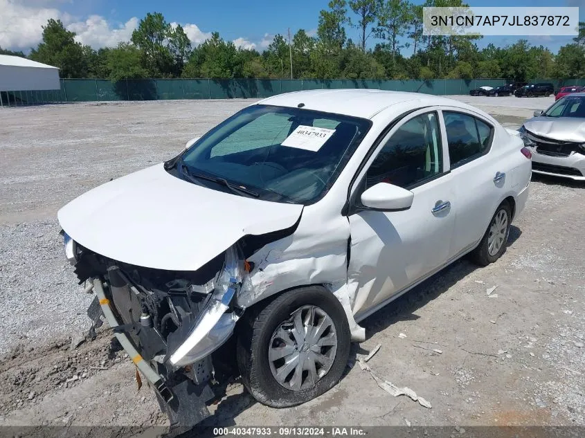 3N1CN7AP7JL837872 2018 Nissan Versa 1.6 S/1.6 S+/1.6 Sv