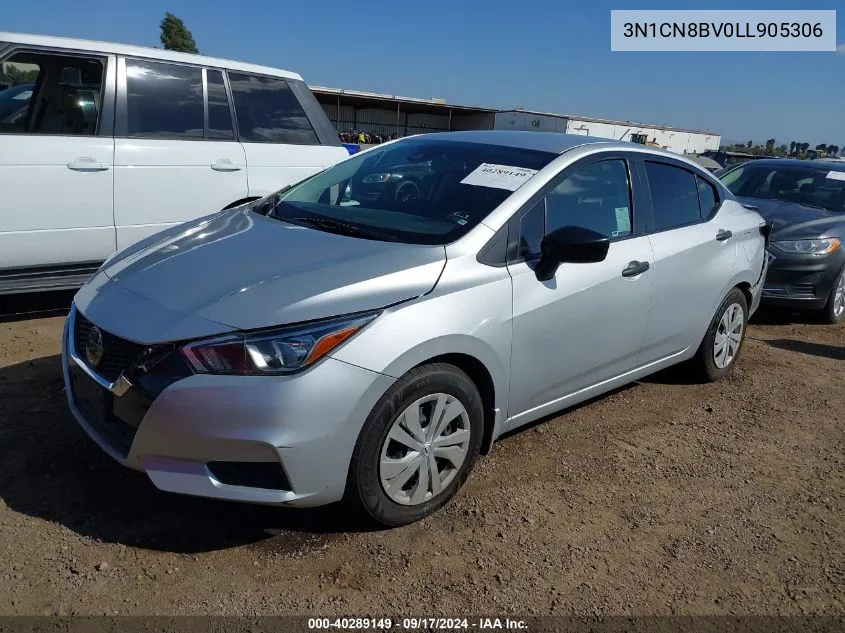 3N1CN8BV0LL905306 2020 Nissan Versa S 5-Speed Manual Transmission