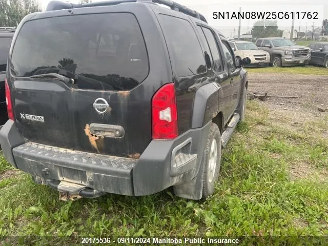 5N1AN08W25C611762 2005 Nissan Xterra S