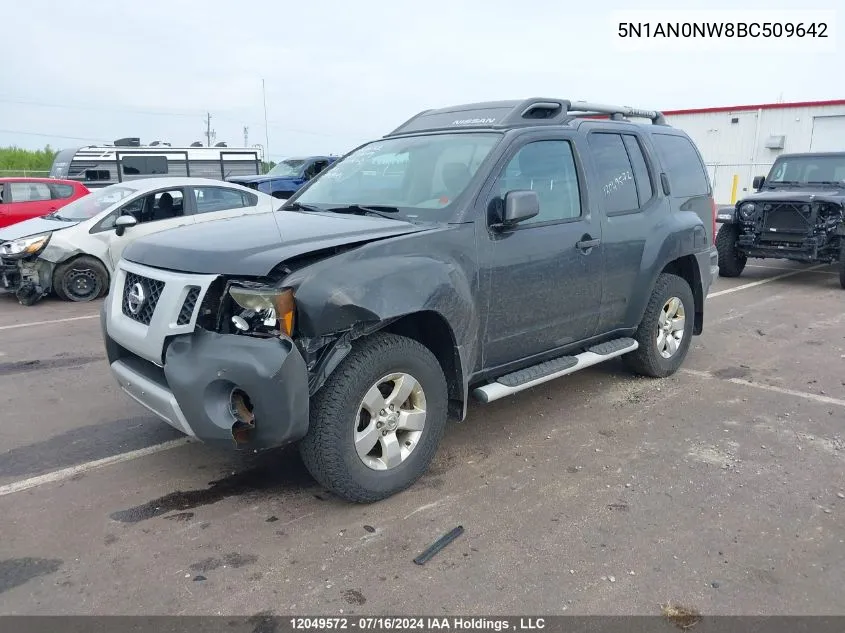 5N1AN0NW8BC509642 2011 Nissan Xterra Off Road/S/Se