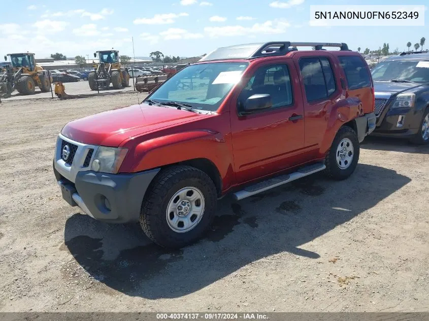 2015 Nissan Xterra X VIN: 5N1AN0NU0FN652349 Lot: 40374137