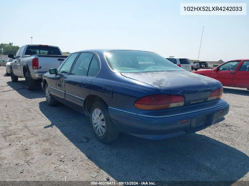 1994 Pontiac Bonneville Se VIN: 1G2HX52LXR4242033 Lot: 40316473