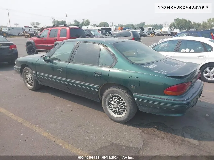 1995 Pontiac Bonneville Se VIN: 1G2HX52KXS4242093 Lot: 40306159