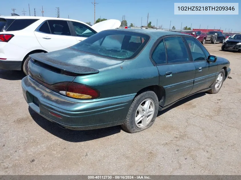 1996 Pontiac Bonneville Ssei VIN: 1G2HZ5218TH209346 Lot: 40112730