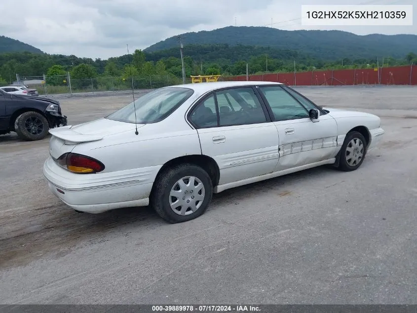 1999 Pontiac Bonneville Se VIN: 1G2HX52K5XH210359 Lot: 39889978