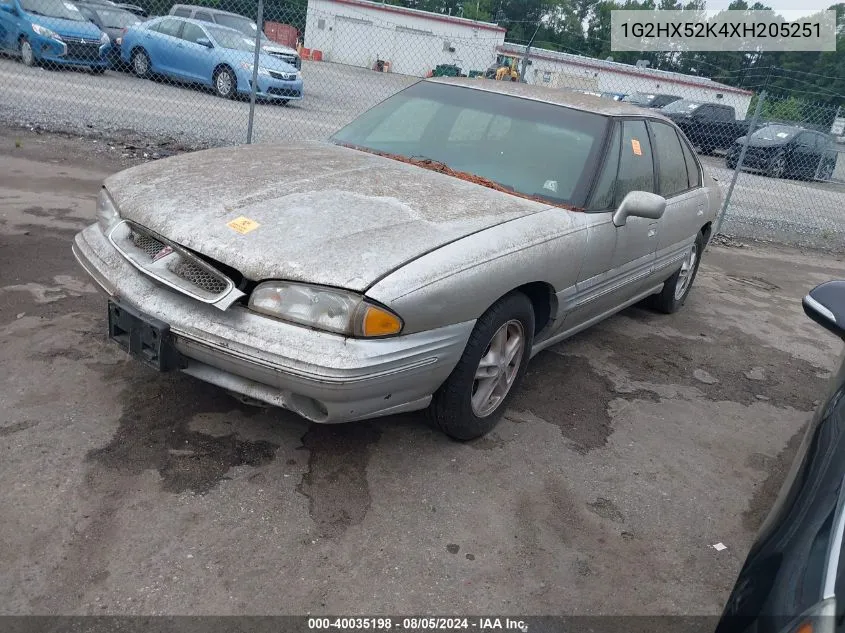 1G2HX52K4XH205251 1999 Pontiac Bonneville Se