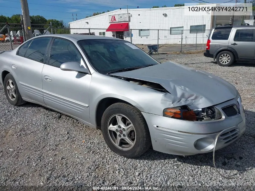 2000 Pontiac Bonneville Se VIN: 1G2HX54K9Y4242771 Lot: 40246191