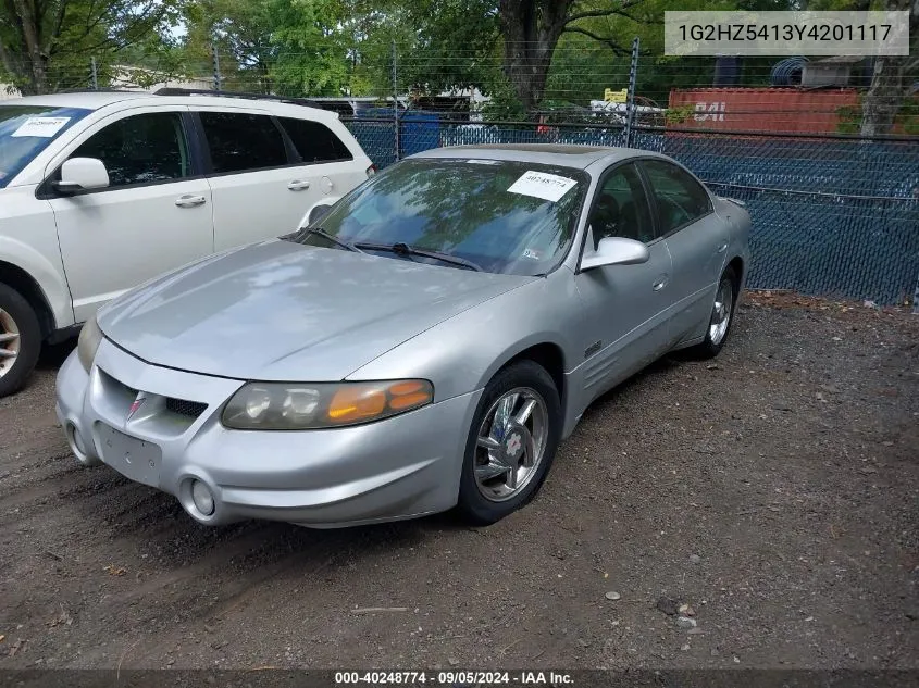 2000 Pontiac Bonneville Ssei VIN: 1G2HZ5413Y4201117 Lot: 40248774