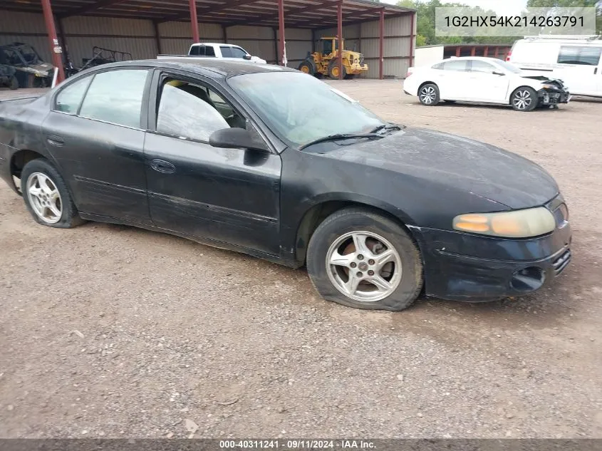 2001 Pontiac Bonneville Se VIN: 1G2HX54K214263791 Lot: 40311241