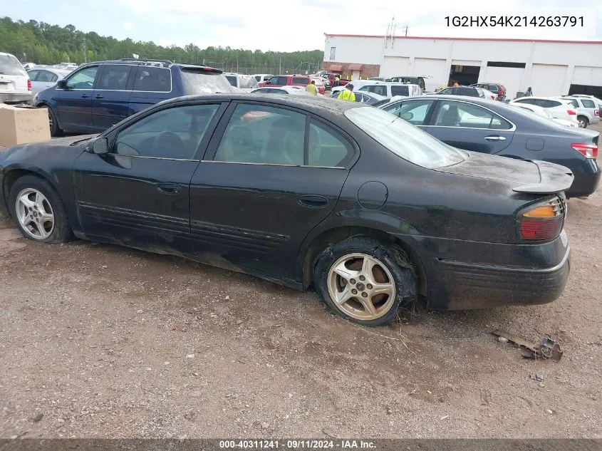 2001 Pontiac Bonneville Se VIN: 1G2HX54K214263791 Lot: 40311241