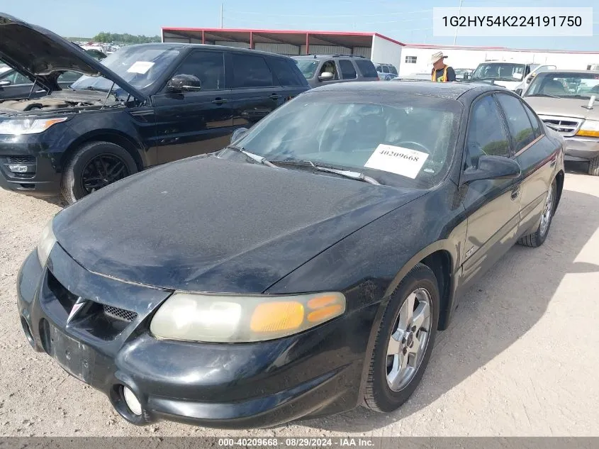 1G2HY54K224191750 2002 Pontiac Bonneville Sle