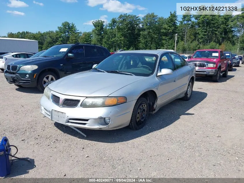 2002 Pontiac Bonneville Se VIN: 1G2HX54K124221338 Lot: 40249071