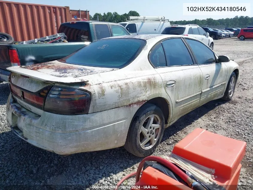 2003 Pontiac Bonneville Se VIN: 1G2HX52K434180546 Lot: 40082698