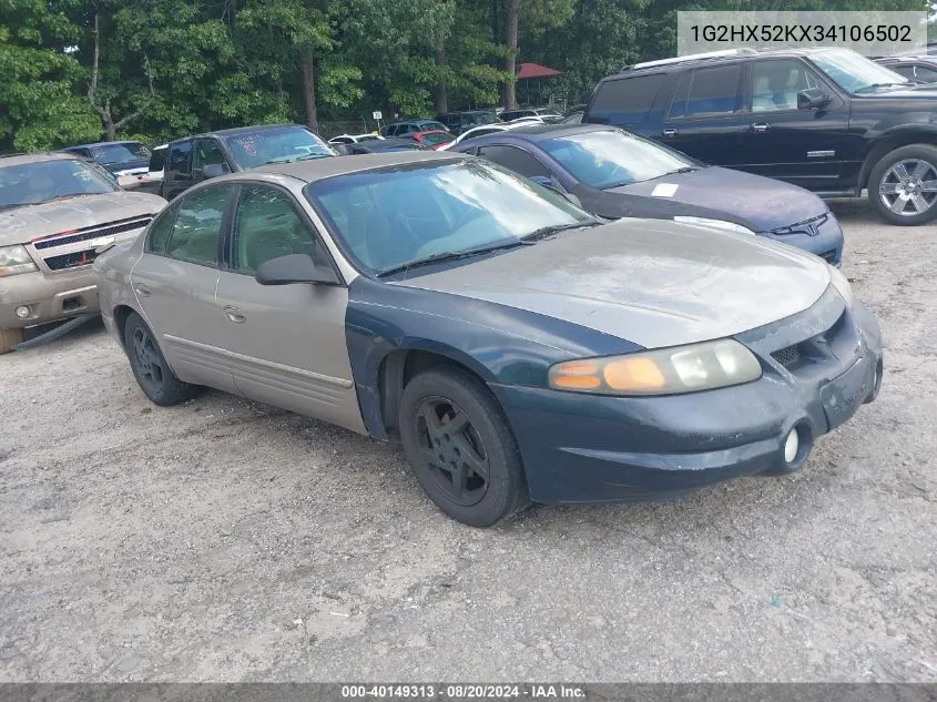 2003 Pontiac Bonneville Se VIN: 1G2HX52KX34106502 Lot: 40149313