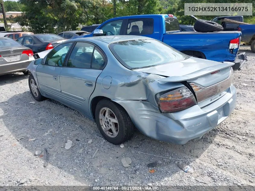 2003 Pontiac Bonneville Se VIN: 1G2HX52K134166975 Lot: 40149764