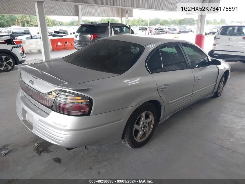 2003 Pontiac Bonneville Se VIN: 1G2HX52K734175891 Lot: 40250698