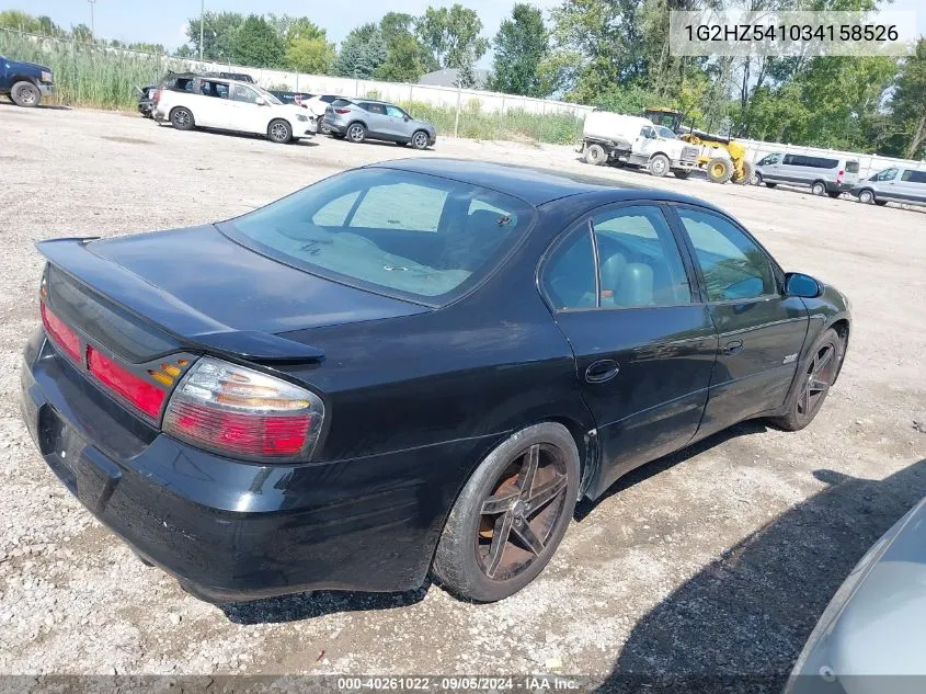 2003 Pontiac Bonneville Ssei VIN: 1G2HZ541034158526 Lot: 40261022