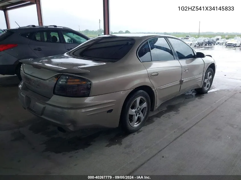 2003 Pontiac Bonneville Ssei VIN: 1G2HZ541X34145833 Lot: 40267779