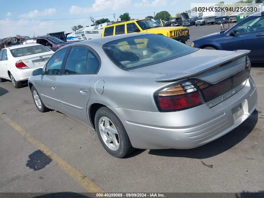 2004 Pontiac Bonneville Se VIN: 1G2HX52K94U256330 Lot: 40289069