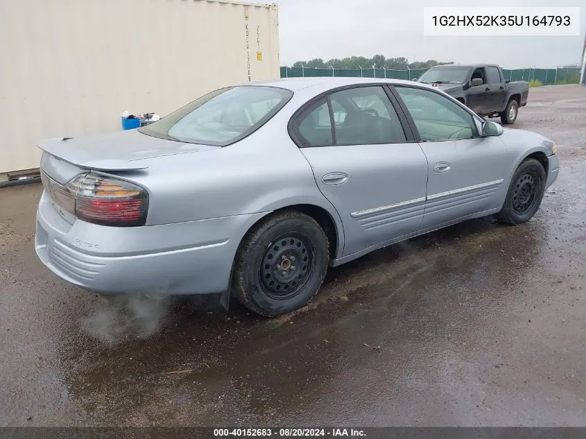 2005 Pontiac Bonneville Se VIN: 1G2HX52K35U164793 Lot: 40152683