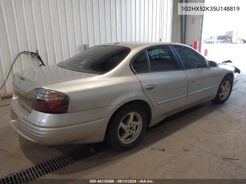 2005 Pontiac Bonneville Se VIN: 1G2HX52K35U148819 Lot: 40318366