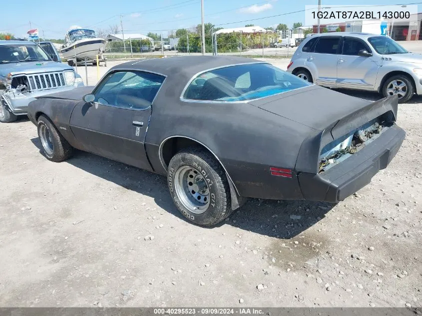 1G2AT87A2BL143000 1981 Pontiac Firebird Esprit