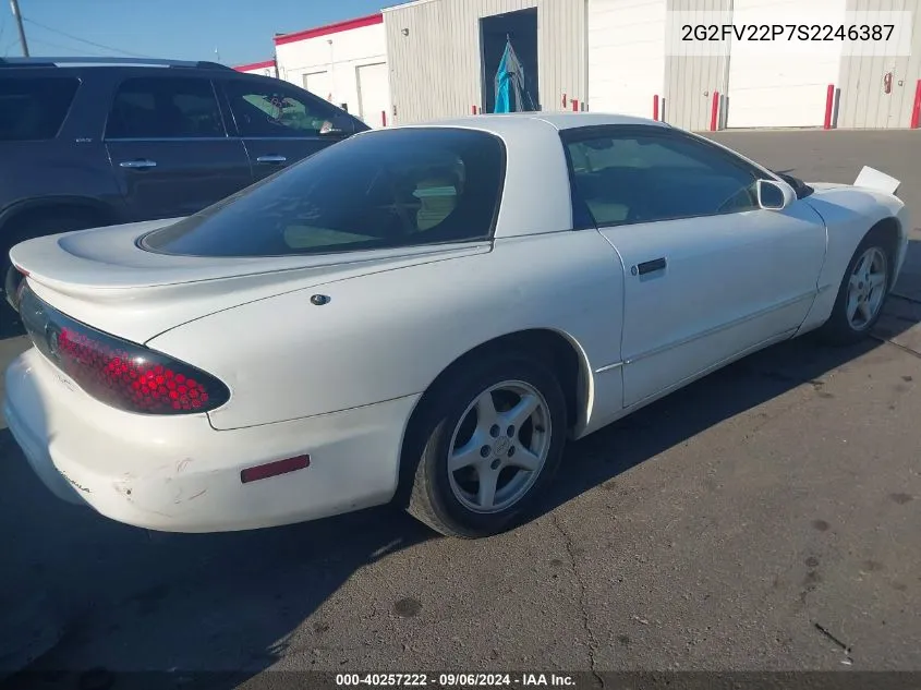 1995 Pontiac Firebird Formula/Trans Am VIN: 2G2FV22P7S2246387 Lot: 40257222