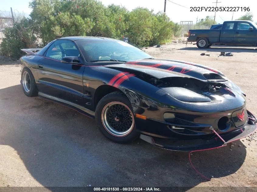 1999 Pontiac Firebird Trans Am VIN: 2G2FV22G5X2227196 Lot: 40181530