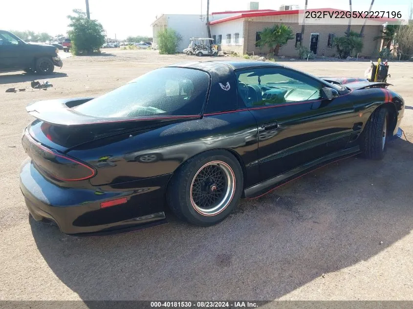 1999 Pontiac Firebird Trans Am VIN: 2G2FV22G5X2227196 Lot: 40181530