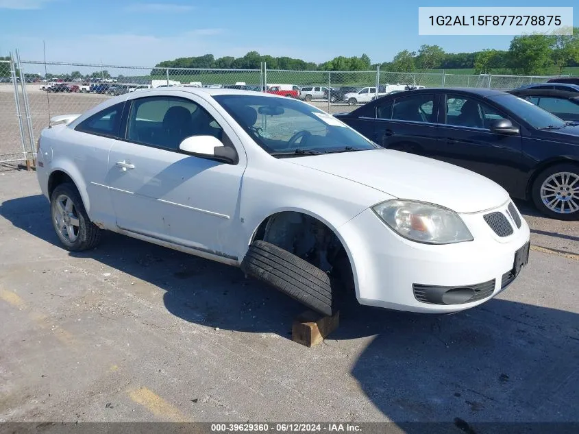 2007 Pontiac G5 VIN: 1G2AL15F877278875 Lot: 39629360