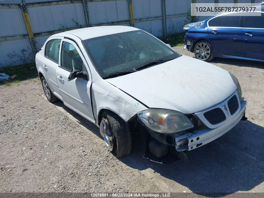 2008 Pontiac G5 VIN: 1G2AL55F787279377 Lot: 12078951