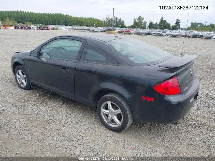 2008 Pontiac G5 VIN: 1G2AL18F287122134 Lot: 40103276