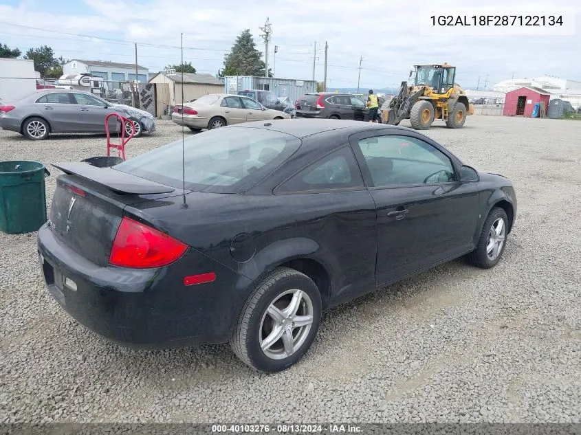 2008 Pontiac G5 VIN: 1G2AL18F287122134 Lot: 40103276