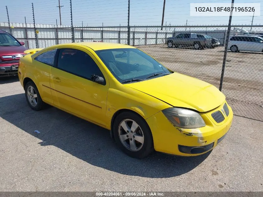 2008 Pontiac G5 VIN: 1G2AL18F487196526 Lot: 40204061