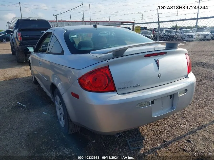 2009 Pontiac G5 VIN: 1G2AS18H397243244 Lot: 40333983