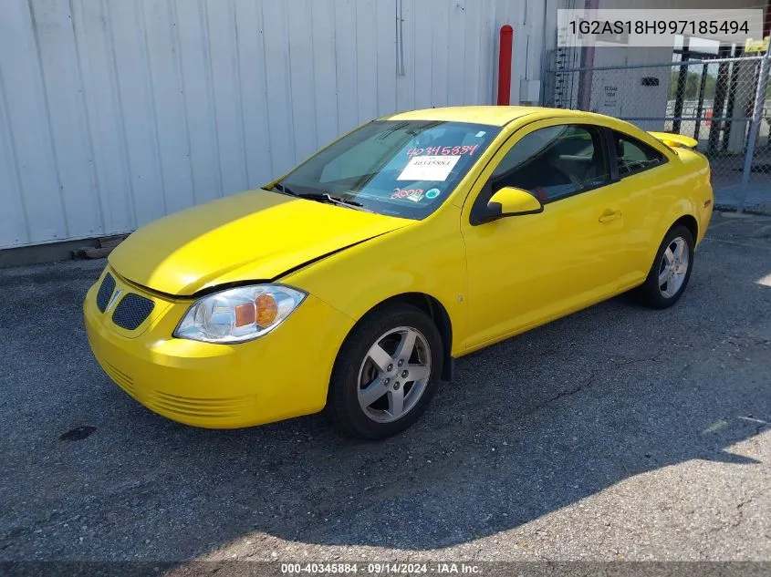 2009 Pontiac G5 VIN: 1G2AS18H997185494 Lot: 40345884